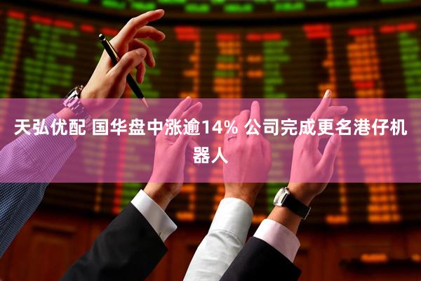 天弘优配 国华盘中涨逾14% 公司完成更名港仔机器人