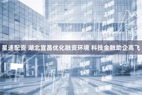 星速配资 湖北宜昌优化融资环境 科技金融助企高飞