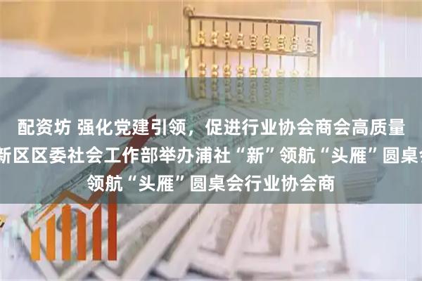 配资坊 强化党建引领，促进行业协会商会高质量发展——浦东新区区委社会工作部举办浦社“新”领航“头雁”圆桌会行业协会商