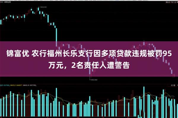锦富优 农行福州长乐支行因多项贷款违规被罚95万元，2名责任人遭警告