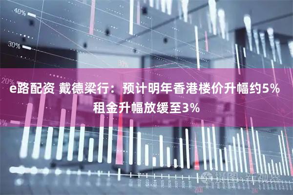 e路配资 戴德梁行:预计明年香港楼价升幅约5% 租金升幅放缓至3%